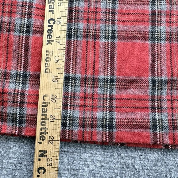 Liz Claiborne Skirt Womens 10 Red Gray Tartan Plaid Academia Preppy Schoolgirl - Picture 5 of 11